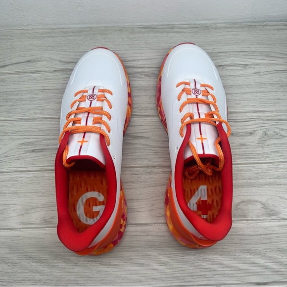 GFore MG4+ Ghost Drop 3 Mens Golf Shoes Orange White G4MS22EF26L3 Size 11.5 - Picture 9 of 11